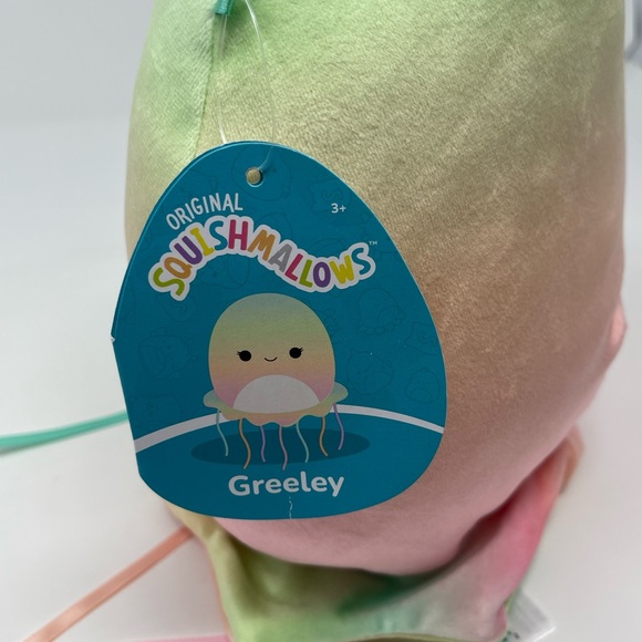 SQUISHMALLOW: ‘Greeley’ the Jellyfish Plush/Stuffed Animal. NEW with Tags - Picture 10 of 13